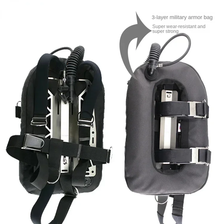 Diving Backflight Clothing Armor Cabin Light Steel Plate Buoyancy Adjustment BCD Backflight Equipment