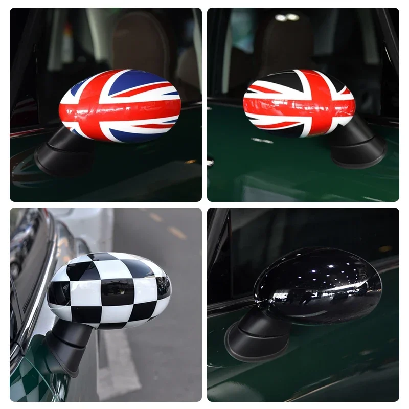 

For Mini Cooper R50 R52 R53 Car Rearview Side Wing Mirror Sticker Cover Caps Car Styling Accessories