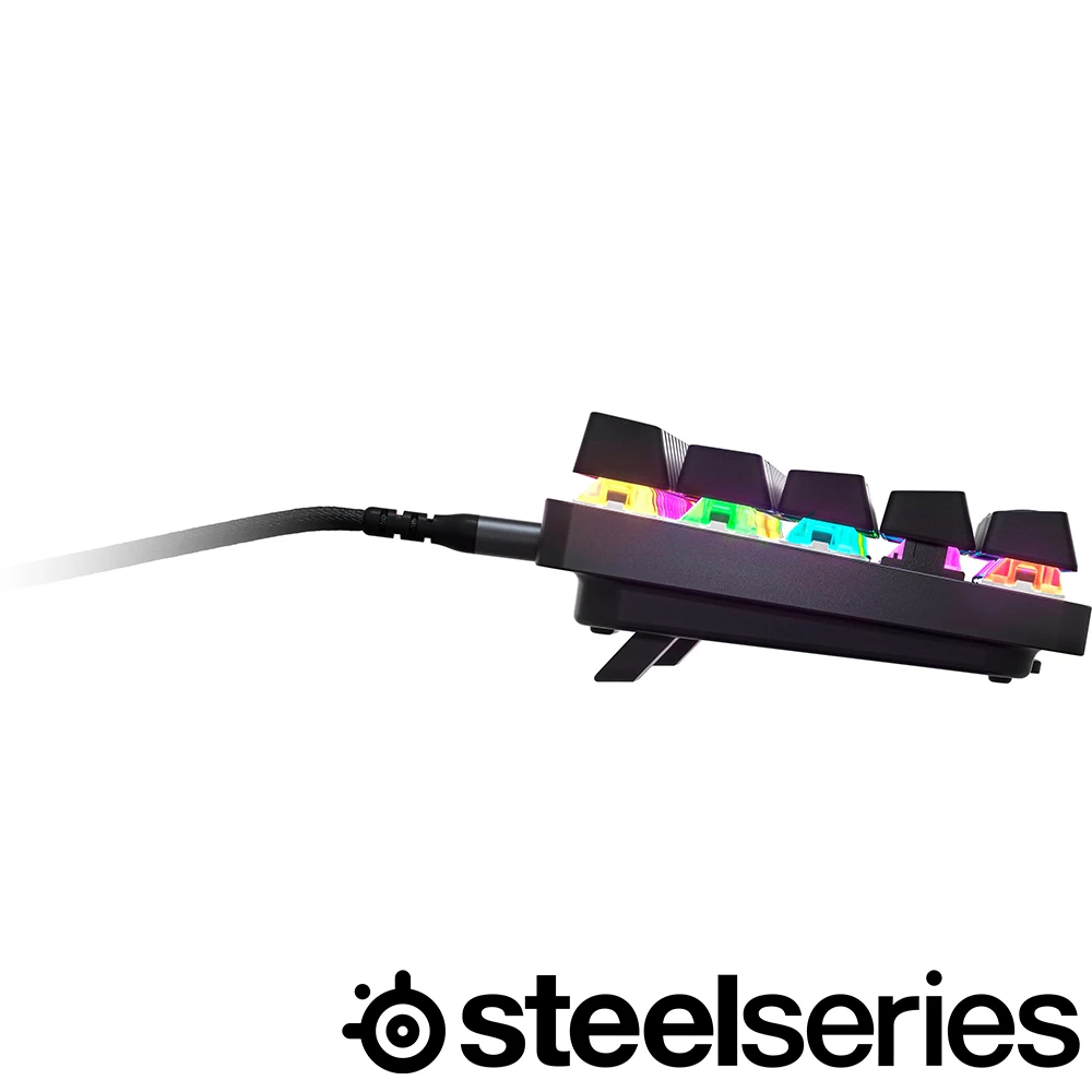 Imagem -02 - Mini Teclado Mecânico do Jogo Steelseries Apex Tkl Display Oled Rgb 87 61 Chaves