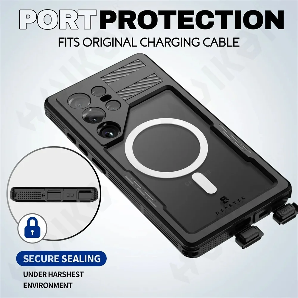 Case For Galaxy S25 S24 S23 Ultra Plus Waterproof Shockproof IP68 Underwater Built Screen Protector Anti-Scratch 360 Cover