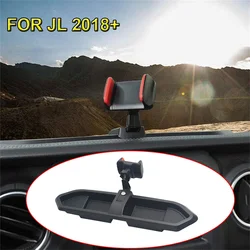Multi-Function Phone Holder For Jeep Wrangler JL JLU Gladitator JT 2018+ with Mobile Phone Stand Bracket Holder Storage Tray