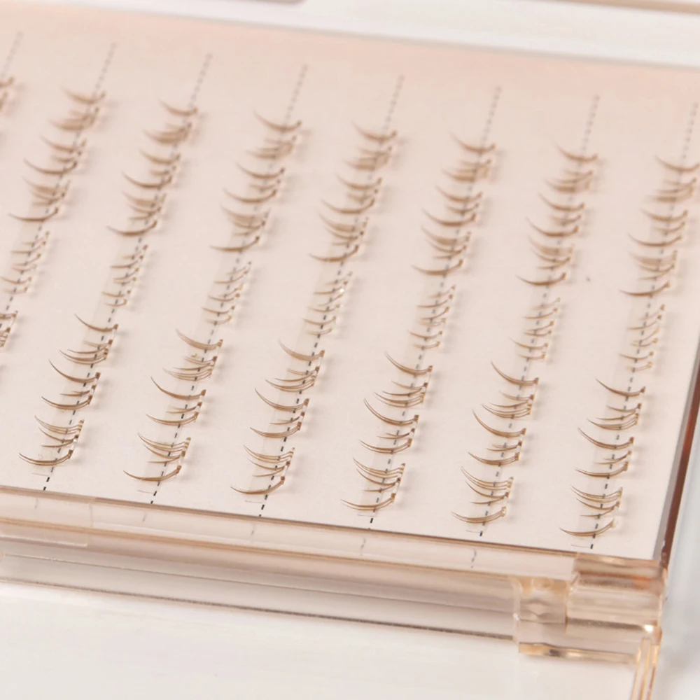 Press on Self Adhesive Cluster Lashes No Need Glue Natural Look Segmented Eyelashes Reusable Black/Brown