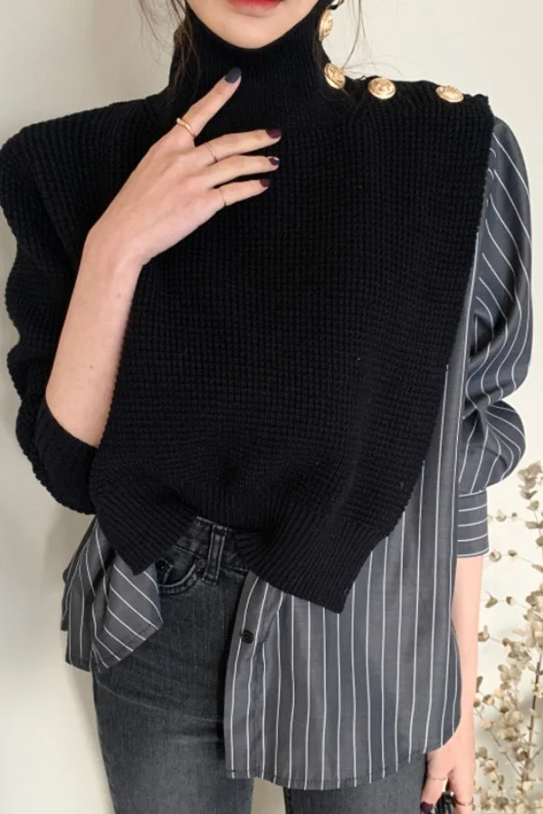 

Свитера, джемперы, пуловеры, женский пуловер из овечьей шерсти, водолазка в корейском стиле, городская уличная мода, осенне-зимний топ y2k