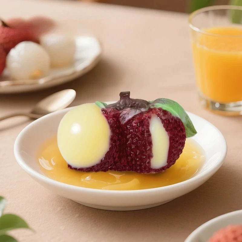 

VERIDIAN 3d Lychee Rose Pudding Silicone Mold DIY Chocolate Ice Cube Oven-free Dessert Fondant Mold Baking Accessories