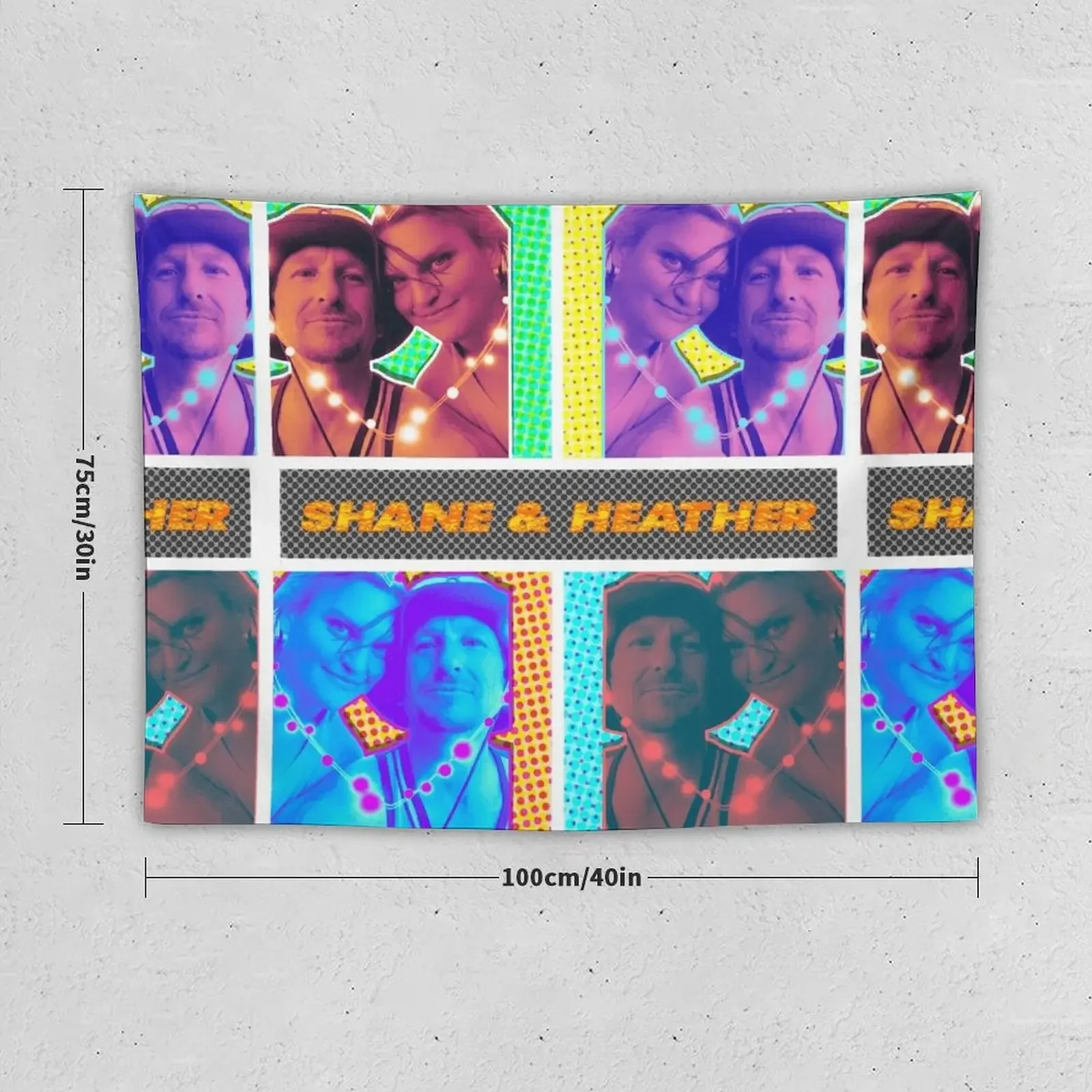 Shane & Heather Tapestry Wall Hanging Decor Room Decoration Aesthetic Tapestry