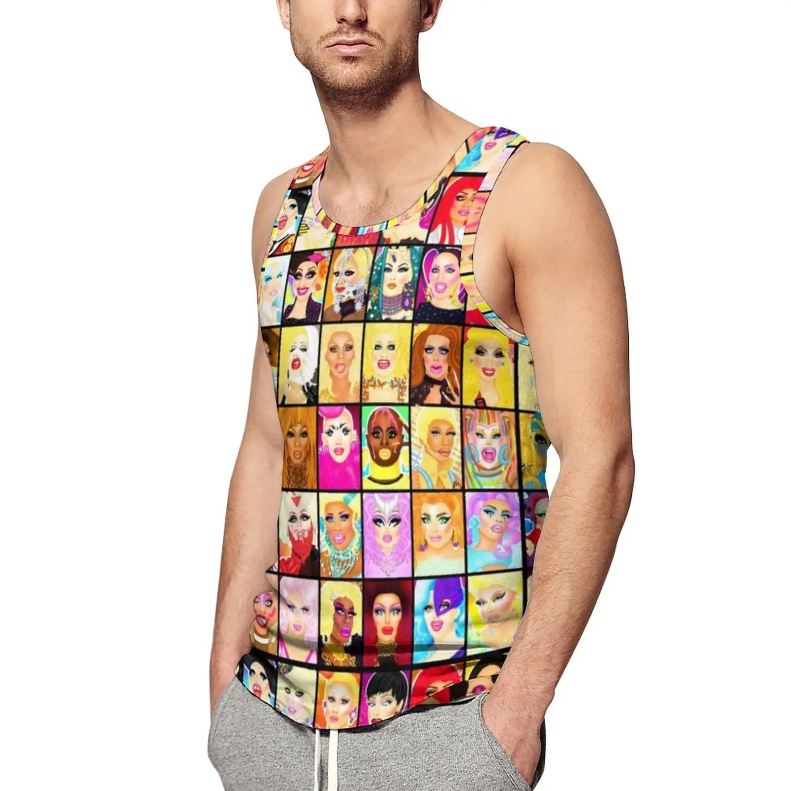 LIFE IS A DRAG Drag Queen Tank Top Rpdr Rupauls Drag Race Lgbt Fashion Tops Beach Gym Males Graphic Sleeveless Vests Large Size