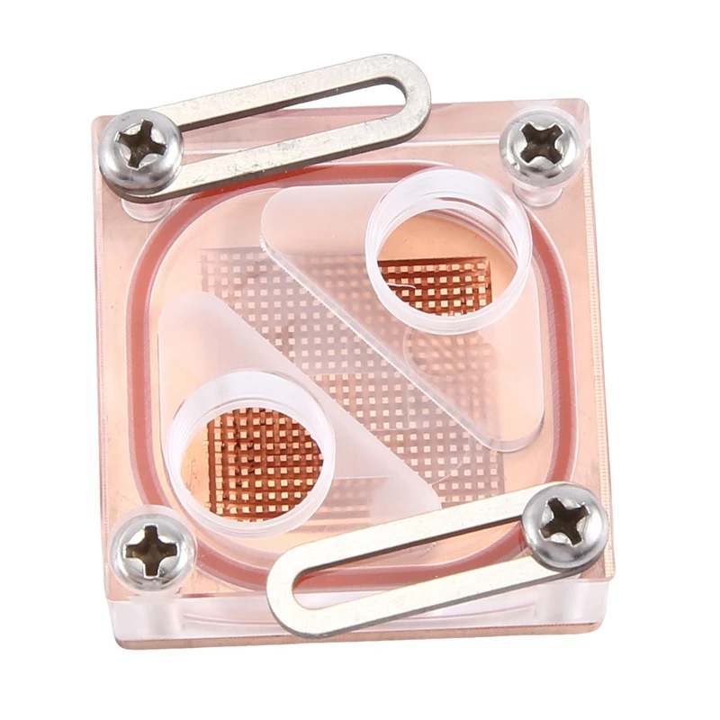 1Set Diagonal Hole CPU Water Cooling Block Cooler Acrylic Transparent Block For Computer CPU Block