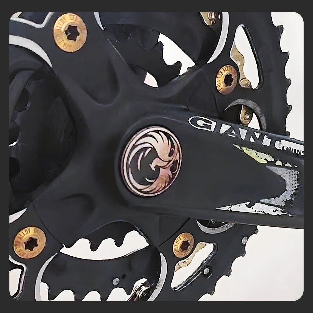 KRSEC Aluminiumlegierung Kurbel-Staubschutz - Rechte Seite Stecker für MTB & Rennrad Hohlgebohrte Integrierte Kurbelgarnitur – Detail 8