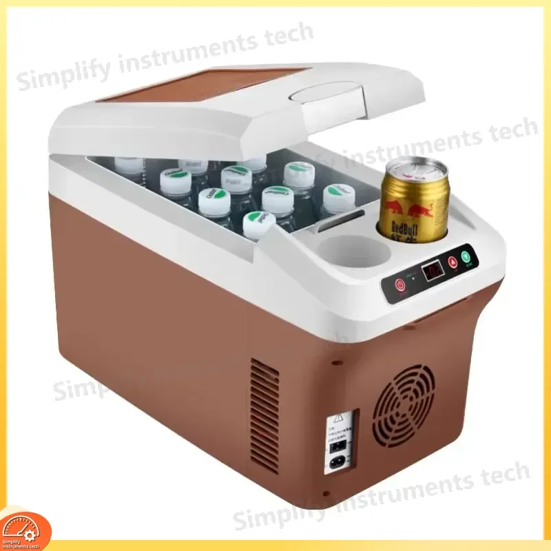 15L Portable Car Refrigerator for Home and Vehicle Use Dual Zone Cooling and Heating Beverage Cooler 12V 24V 220V Compact