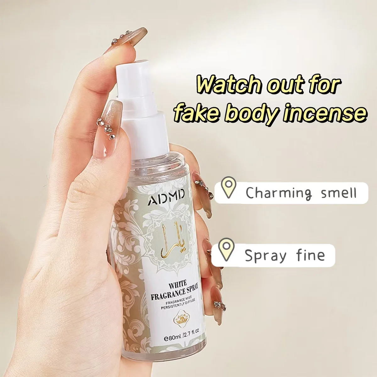 80ml Clothes Hair Body Fragrance Spray Alcohol Free Air Refreshing Deodorant Natural Fruity Eau De Toilette Lasting Fragrance