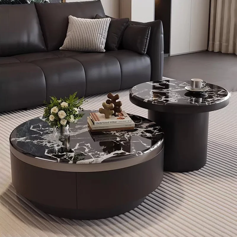 Hidden Storage Luxury Coffee Tables High Quality Italian Modern Unique Coffee Tables Design Multifunction Table Basse Furnitures
