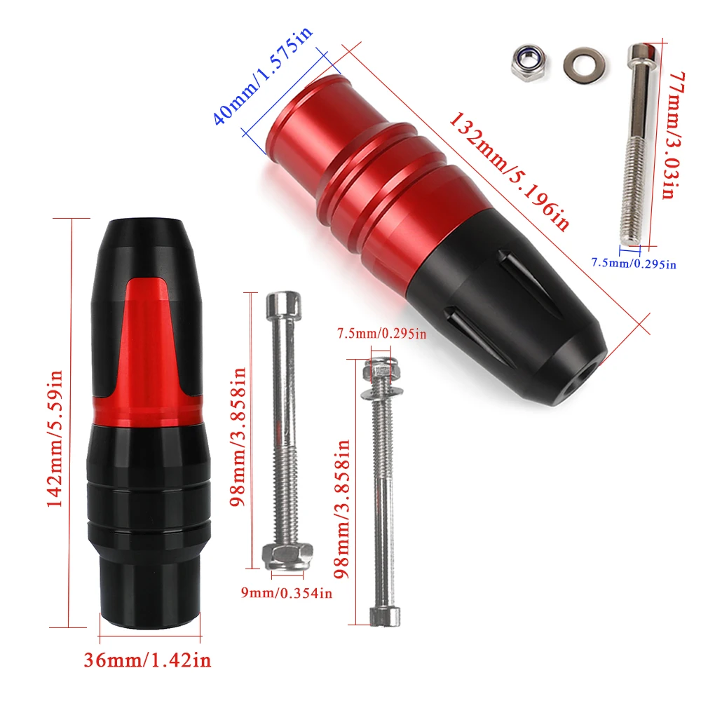 Motorcycle For Ducati 996 996B 996SPS 996R Frame Exhaust Slider Faring Guard Crash Protector 1999 2000 2001 2002 2003 2004 2005