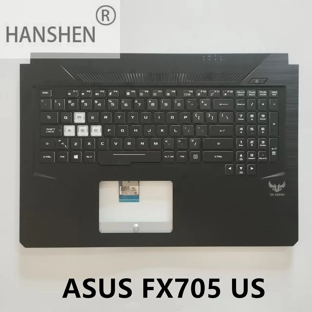 

HANSHEN US IT New Keyboard for ASUS FX705 FX705G FX705V FX705VG Black C-Case Backlit