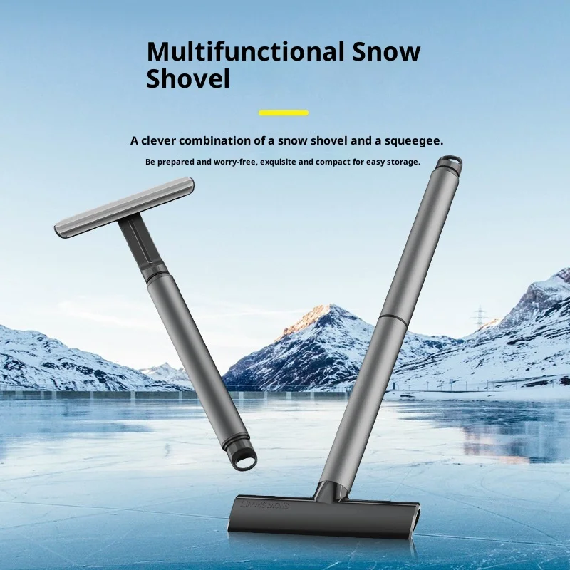 سيارة مكشطة الجليد الزجاج الأمامي إزالة الثلوج مجرفة كسّارة الجليد مزيل الثلج تنظيف الزجاج فرشاة بولي TPU الشتاء الثلوج فرشاة مجرفة أداة #2