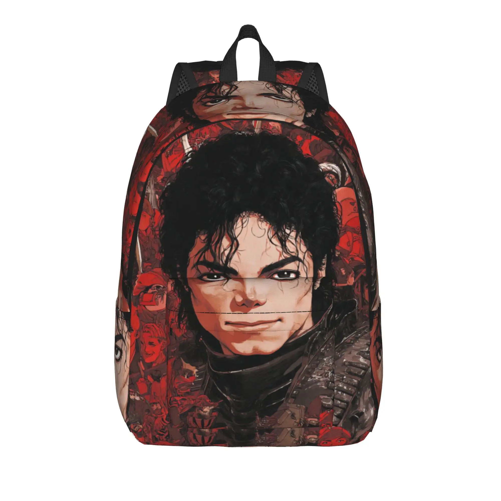 Michael Jacksons Musical Movie 2026 Backpack Male Lightweight Backpacks Polyester Pretty High School Bags Daily Design Rucksack