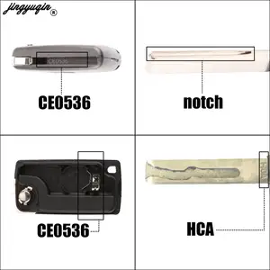 Jingyuqin 2/3 Nút Peugeot 207 307 308 407 607 807 Dành cho Citroen C2 C3 C5 C5 Trường hợp tự động Khóa từ xa VA2/HU83 CE0523 CE0536 12 Bán hàng chính Roda Citroen C3 - №4