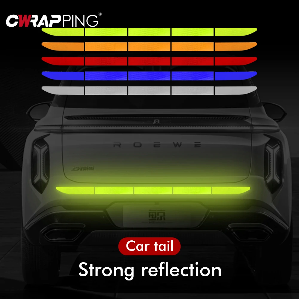 Светоотражающая автомобильная наклейка 90 см Светоотражающая предупреждающая лента безопасности для Sher-khan Mobicar A Mobicar B Двусторонняя русская версия