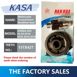 Performance Racing Transmission Gear Set 18/19x39T 15/16x42T 17X41/42T for HONDA DIO ZX 50 AF18 AF28 AF34 AF35 Scooter