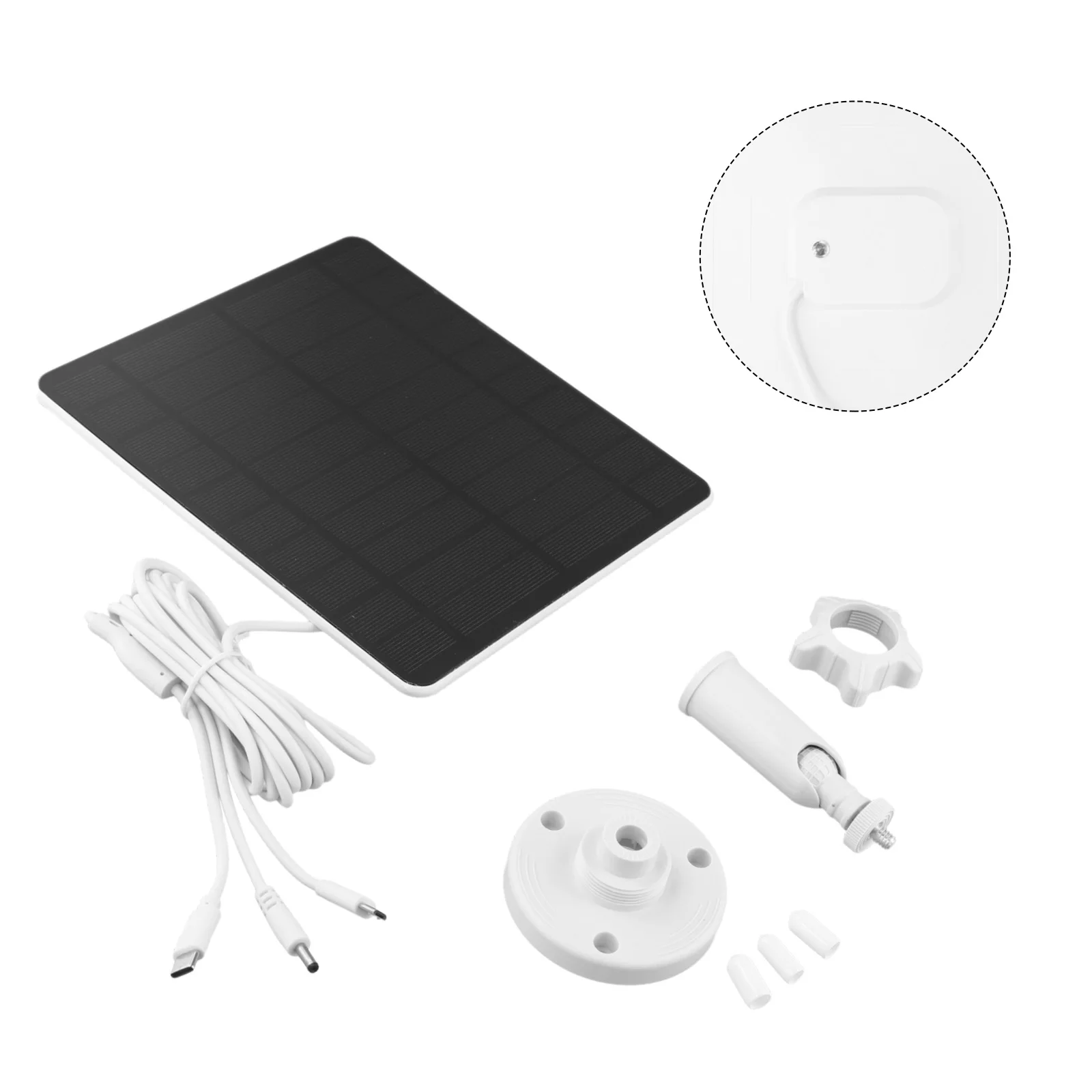 Innovative USB Powered Solar Panel Ideal Solution for Outdoor Camera Charging Needs Featuring Long Cable Lengths