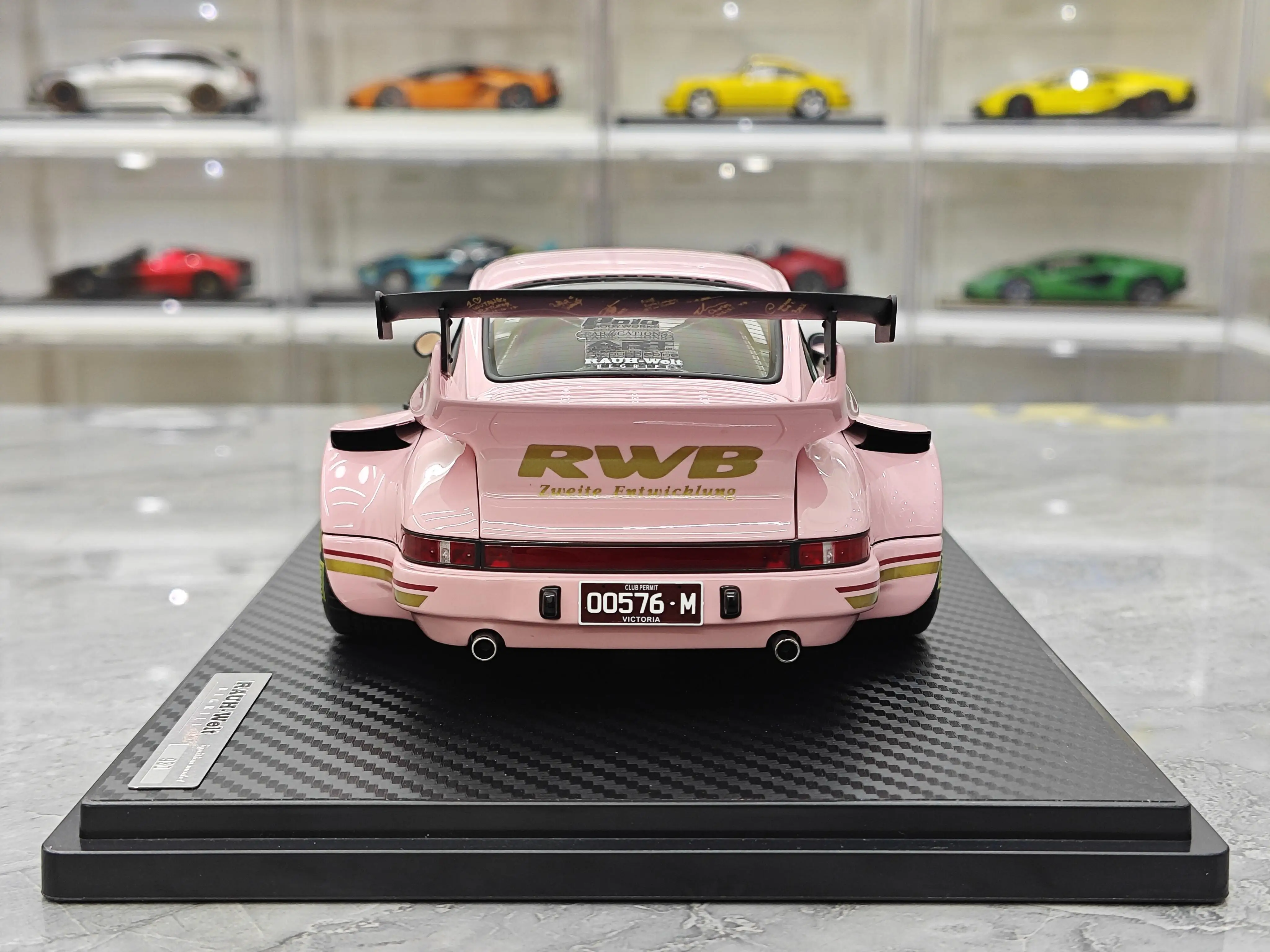 IG 911 RWB 930 JDM Modificato Simulazione Modelli di Auto in Resina Ornamenti da Collezione 1/18 Regali