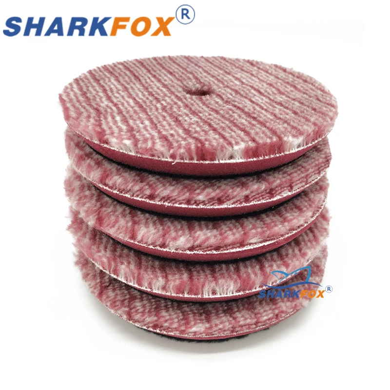 

5/6 inch Jujube Red Wool Polishing Disc For Car Waxing, Polishing, Car Paint Care, Polishing Pad For Car Washing Accessories