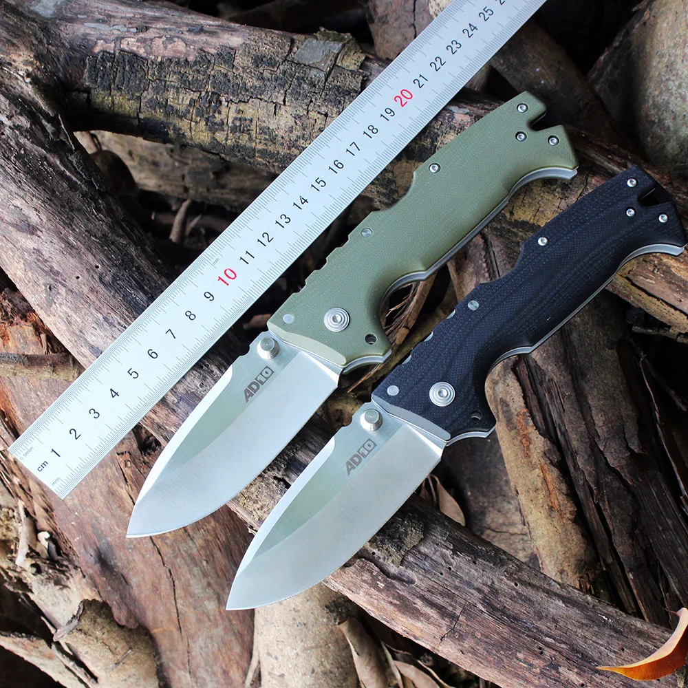 Cold AD10 Pocket Folding Knife S35VN Steel EDC Outdoor Military Combat Survival Hunting Knife Camping Selfdefense Tool Jackknife