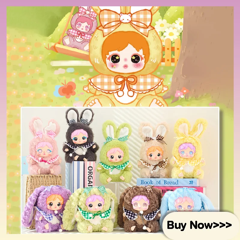 

Aimi Amy Plush Bunny Series Виниловая кукла Плюшевая глухая коробка Мультяшная рабочая кукла Partner Изысканный декор стола Подвеска Mystery Box Подарки