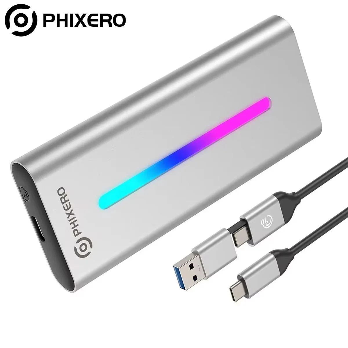 carcasa-para-disco-duro-ssd-m2-nvme-phixero-con-cable-2-en-1-usb-externo-de-10-gbps-adaptador-m2-nvme-a-usb-para-ssd-pcie-nvme-y-sata