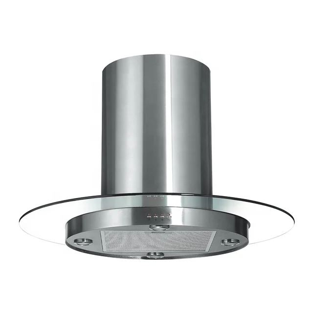 Stainless Steel Round Island Chimney Range Hood