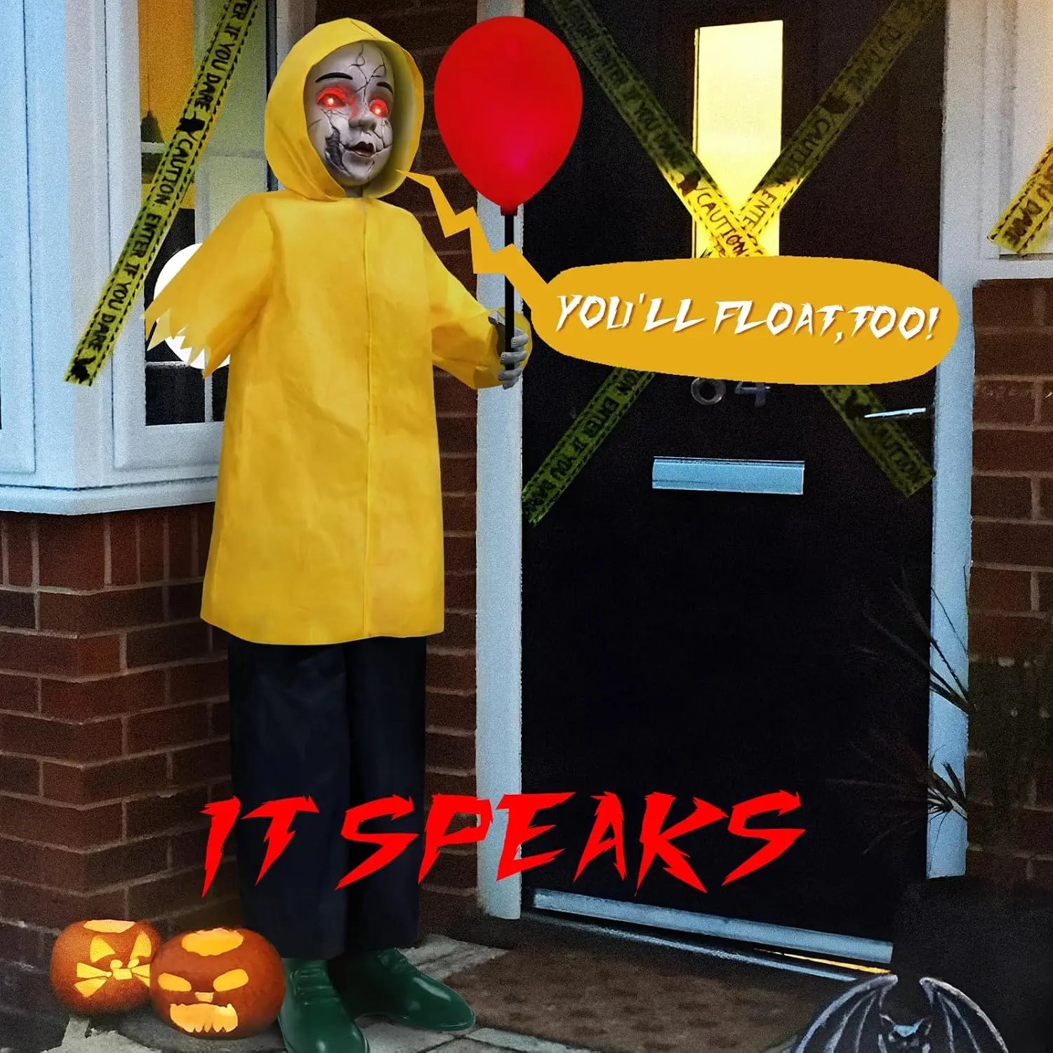 Outdoor Halloween Decorations 4 Ft Life Size Animatronics Prop