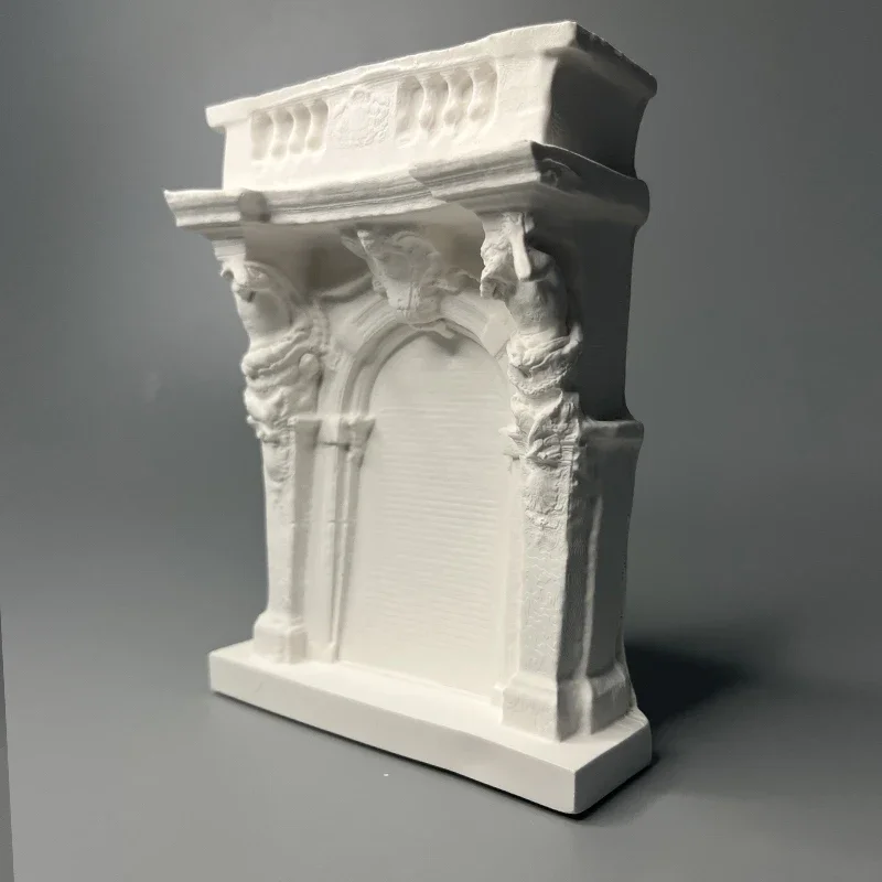 Retro Building Doors and windows Garden Creative Ornaments Light Luxury Microlandscape Aromatherapy Diffuser Plaster Statue Gift