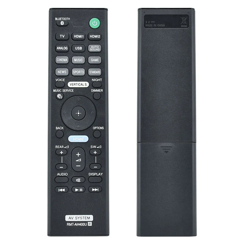 

New RMT-AH400U RMTAH400U For Sony Sound Bar Remote Control HT-Z9F SA-WZF9 SA-Z9F HTZ9F