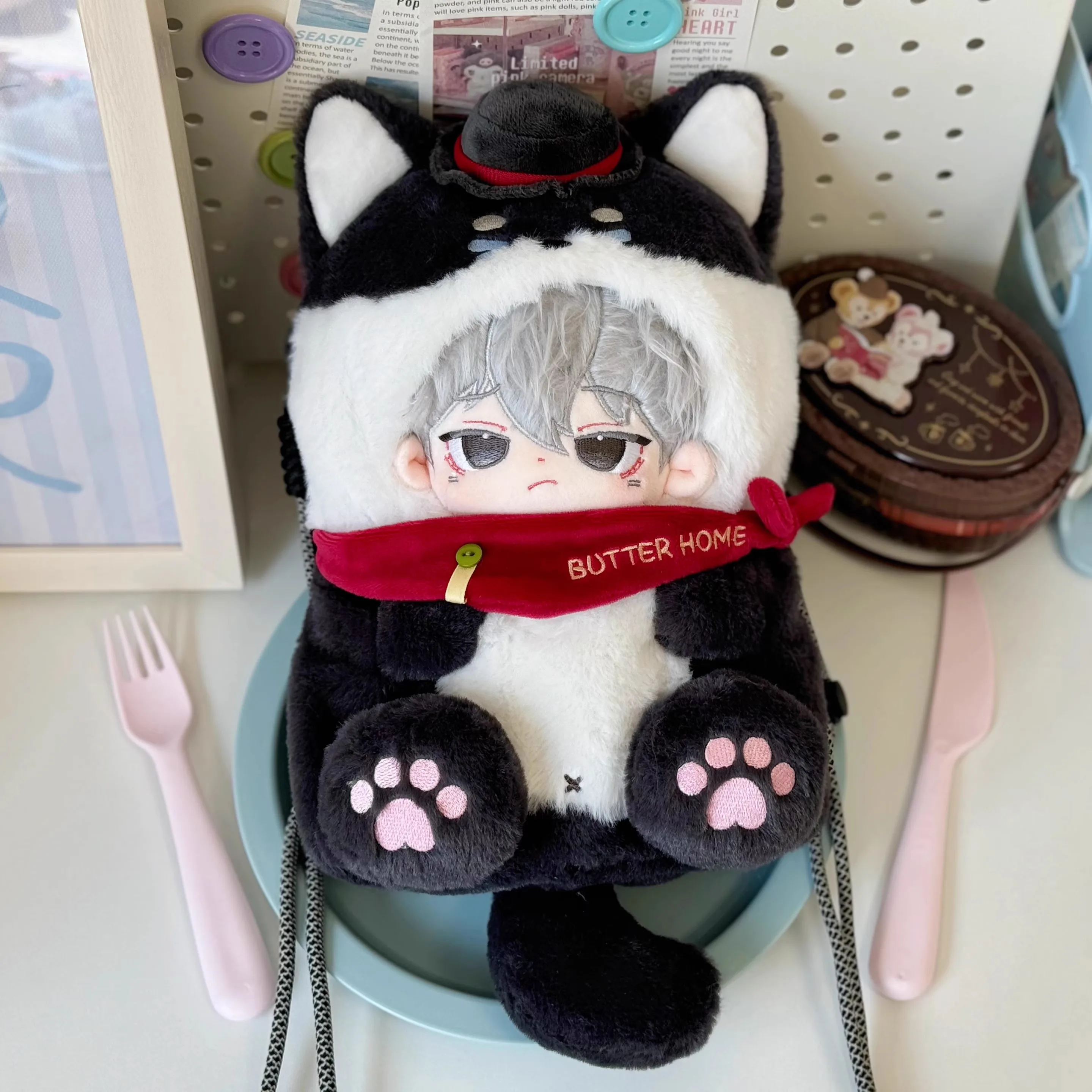 Original Animal Bag Puppy Fox Pig Bear Maid Cat Suit For 20cm Doll Toy Costume Clothes Cosplay Kids Gift Cute Pre-order