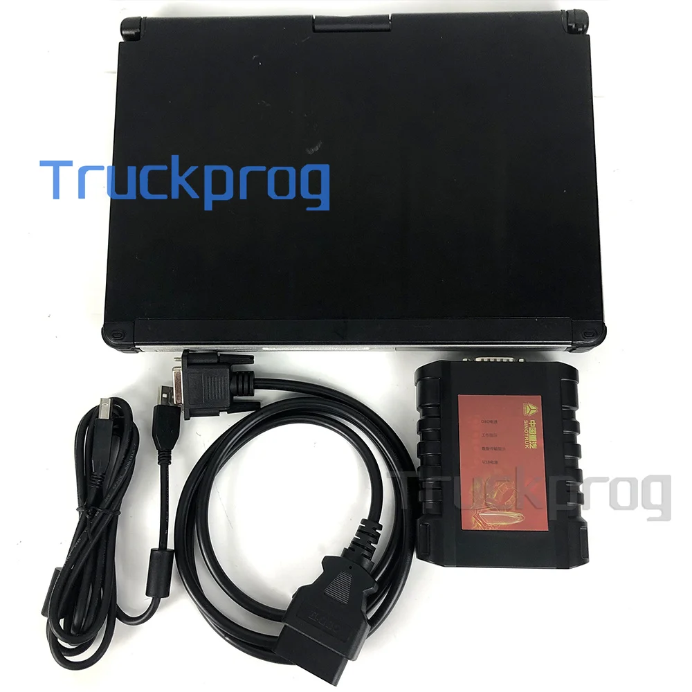 For Sinotruck EOL sinotruck OBD diagnostic kit Heavy Duty Truck diagnostic tool DENSO common rail engine+CF C2 laptop