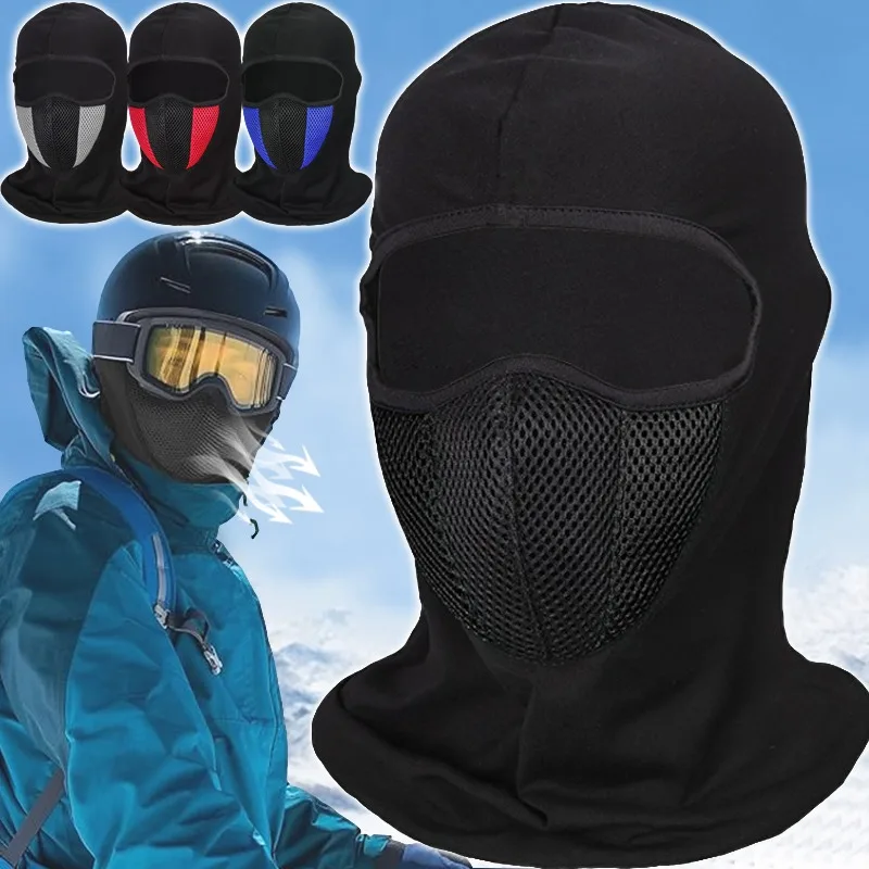 Breathable Full Face Mask Hat for Women Motorcycle Balaclava for Men Women Cycling Sports Dustproof Windproof Scarf Headgear