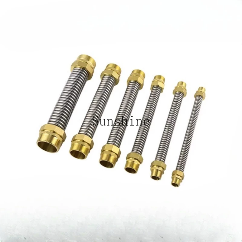 

304 Stainless Steel Central Air Conditioning Bellows Copper Head Metal Hose DN15 20 25 32