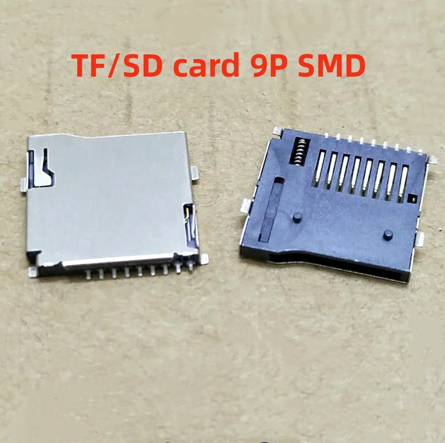 5PCS SD Card Socket Adapter Automatic PCB Connector SD card slot connectors,TF card deck, fit for phone, tablet, Vehicle Naviga