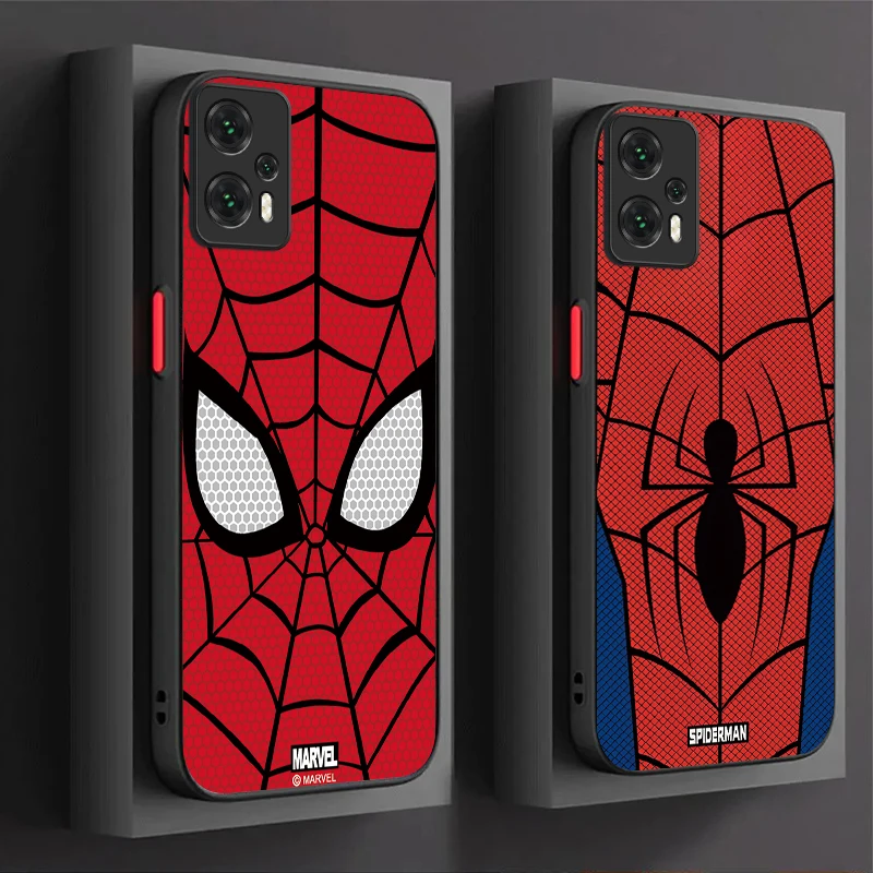 Marvel Spider Man Hard Case For Xiaomi 13T 12T 11T 10T 13 12 11 Lite 5G NE POCO X6 M6 Pro 4G X3 NFC X4 GT X5 F3 F4 F5 F6 M5S C65
