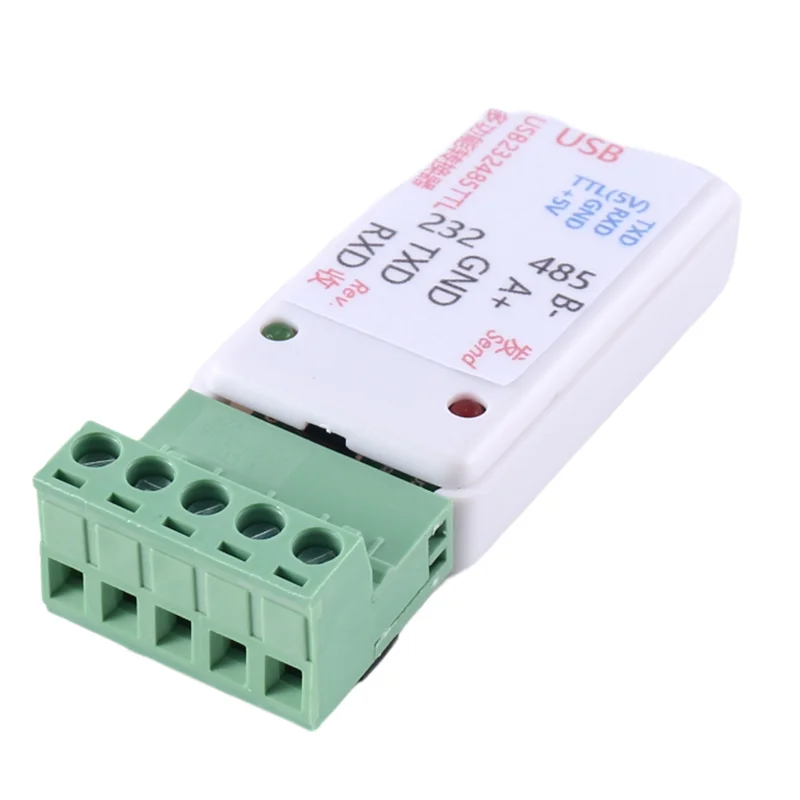 ABFM-3 In1 USB 232 485 TO RS485 / USB TO RS232 / 232 TO 485 Converter Adapter Ch340 W/LED For WIN7,Linux PLC Access Control