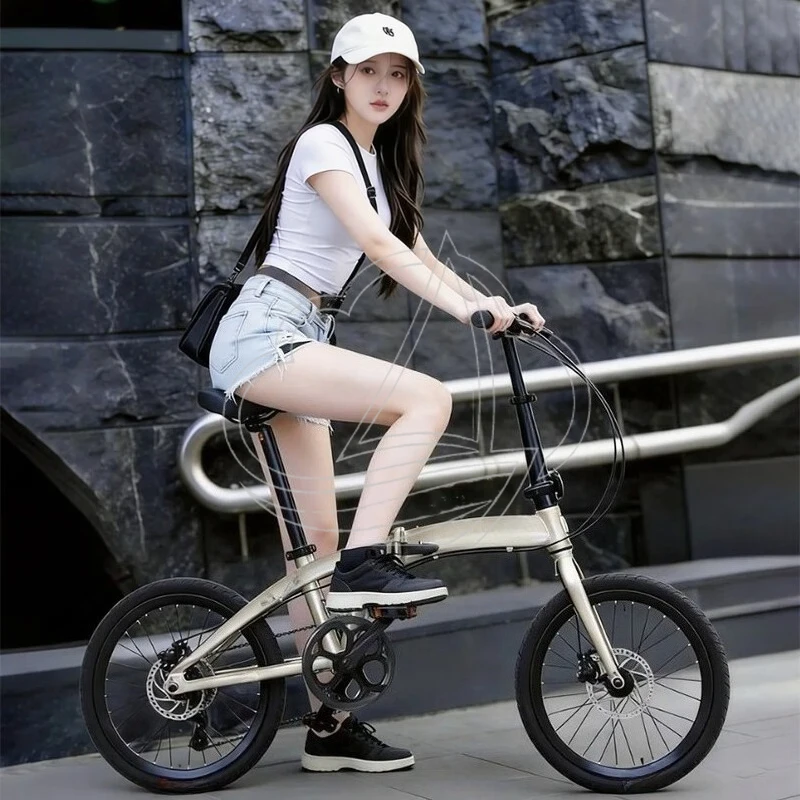 Ultra-light Portable Folding Bicycle, 20-inch No-assembly Design for Adult Parent-child Daily Commute