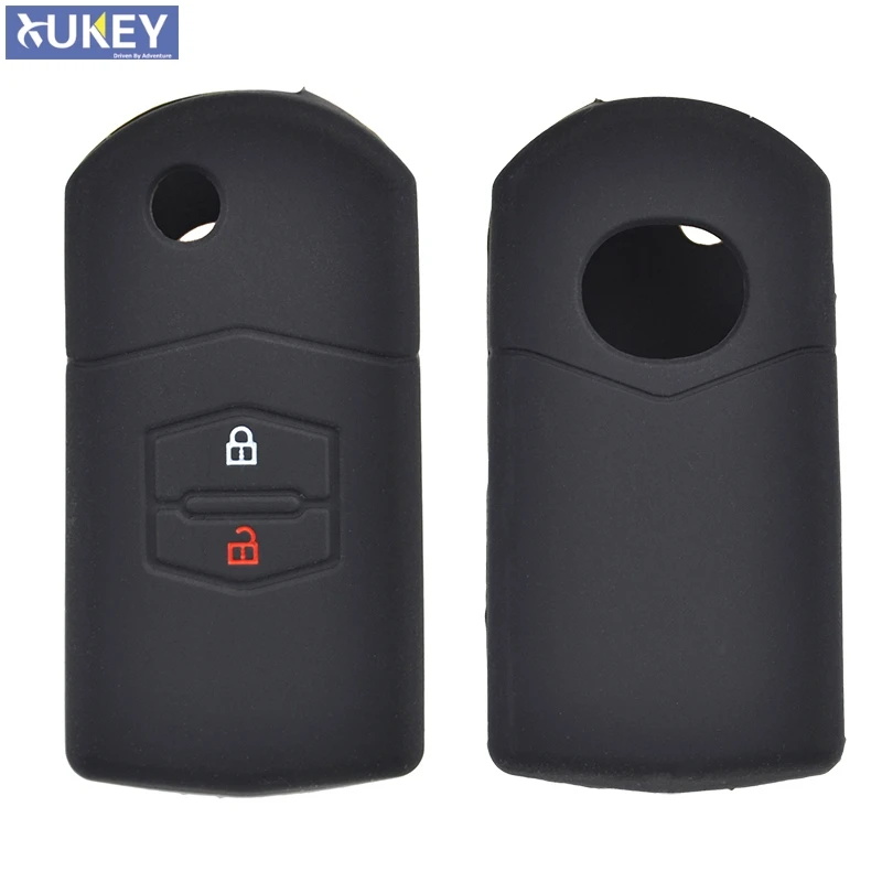 2 Button Silicone Car Remote Key Fob Shell Cover Case For Mazda Demio 2 3 5 6 M2 M3 M5 M6 CX-5 CX-7 CX-9 RX-8 MX5 MPV