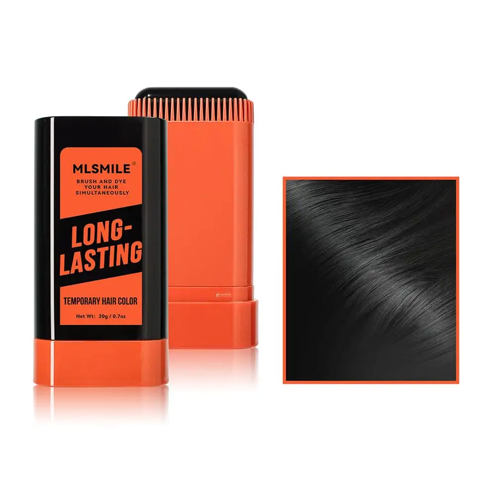 Zwarte Eenmalige Haarverf Pen Instant Grijze Worteldekking Haarkleur Crème Penicl Haar Tijdelijke Cover Wit Fast Up Stick S8y7