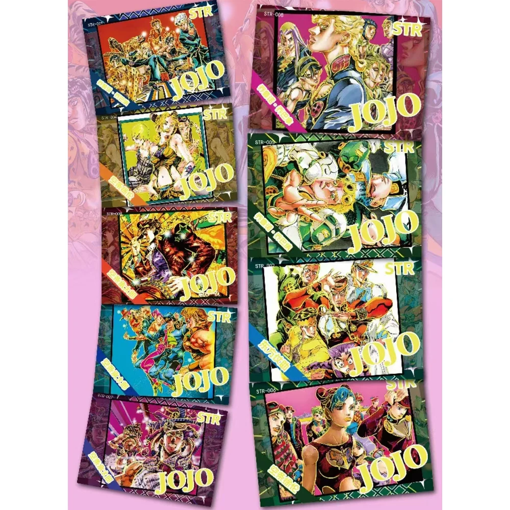 Latest product Japanese Anime JoJo Bizarre Adventure Character Collection rare Cards Game collectibles Children Toy