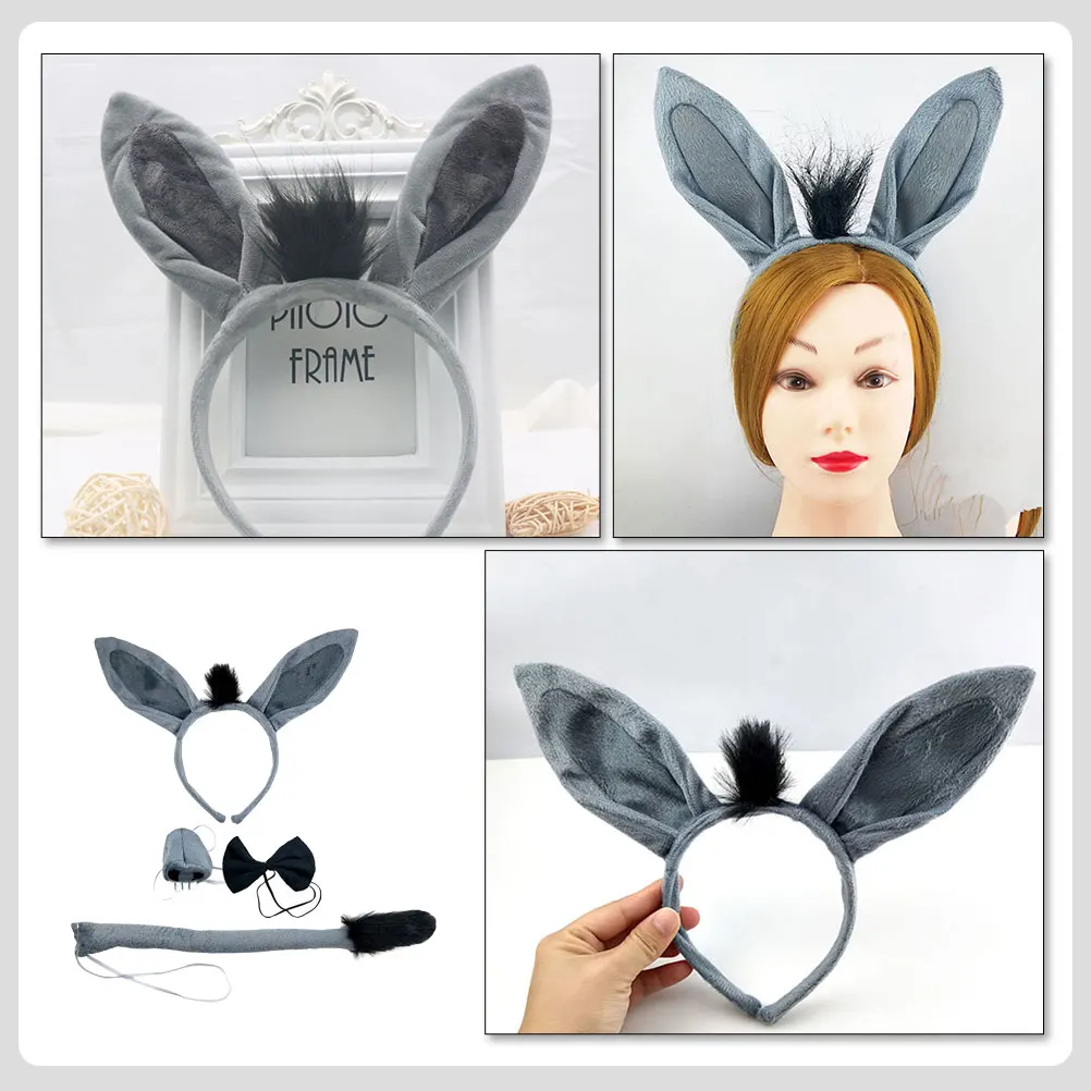 

Decorate Donkey Headband Child Cartoon Fabric Costume Kids Farm Animal Headbands