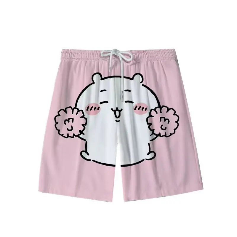 Kawaii chiikawa shorts niedlich usagi hohe Taille lässig nach Hause Pyjama Studenten Cartoon Anime Strand hose Paar Kleidung Mädchen Geschenke