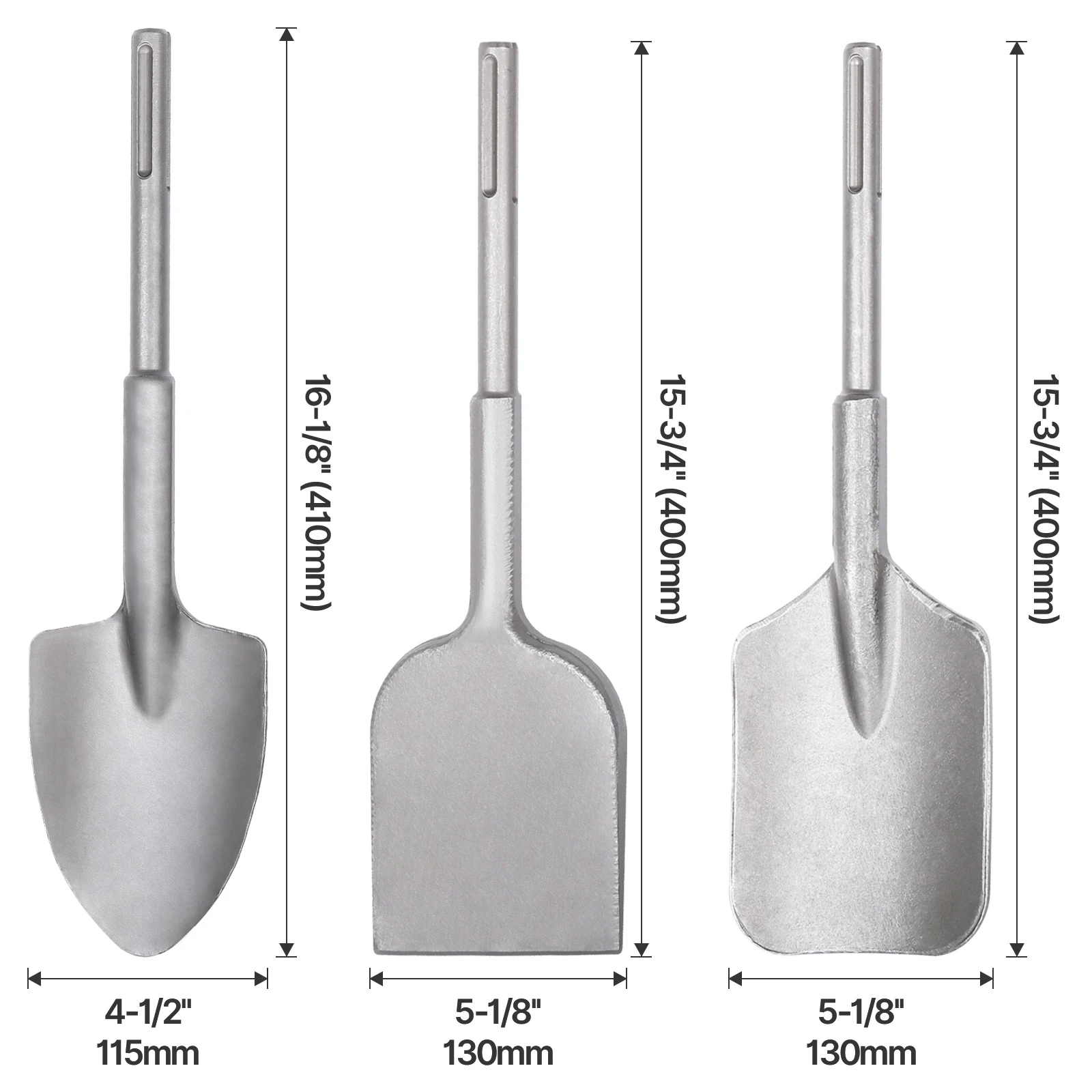 115mm/130mm Electric Hammer Flooring Chisel With SDS MAX Shank For Clay Sandstone Adob Flat Shovel Tile Drill Bits Masonry Tools
