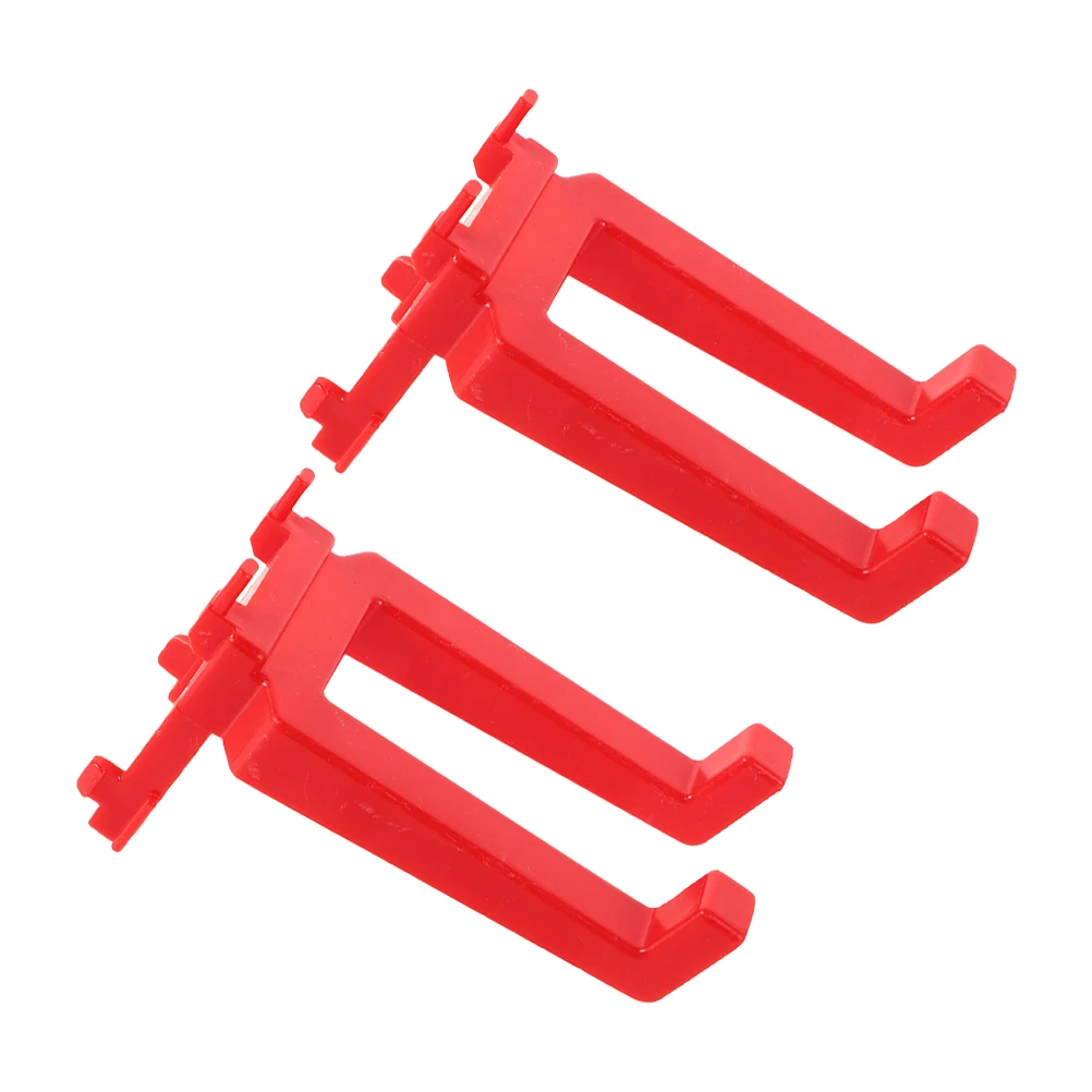

2Pcs Car Wash Tool Hooks Plastic Heavy Duty Pegboard Garage Storage Spray Bottle Rack Detail Brush Square Hole Board