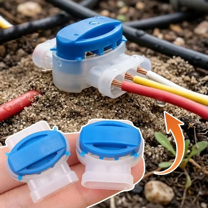 30/1PCS Waterproof Cable Clamps Wire Connectors For Garden Auto Lawn Mower 3 Pore Terminal Blocks Robotic Lawnmower Connectors view 2