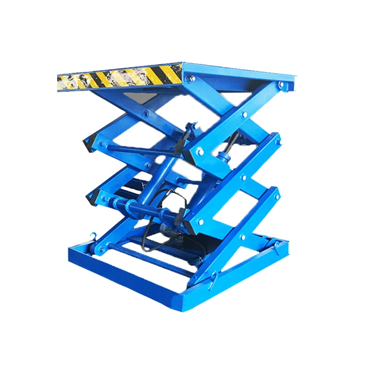 

New Style Steel Hydraulic Elevated Work Table Scissor Lifting Platform Stationary Small Hydraulic Scissor Lift Home Use Hotels