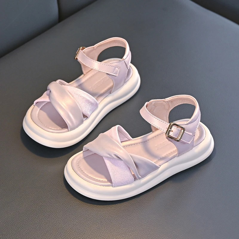 Breathable Lightweight Girls Sandals Summer Casual Children Sandal Girl Baby Flat Shoes Fashion Casual Non Slip Kids Beach Shoes